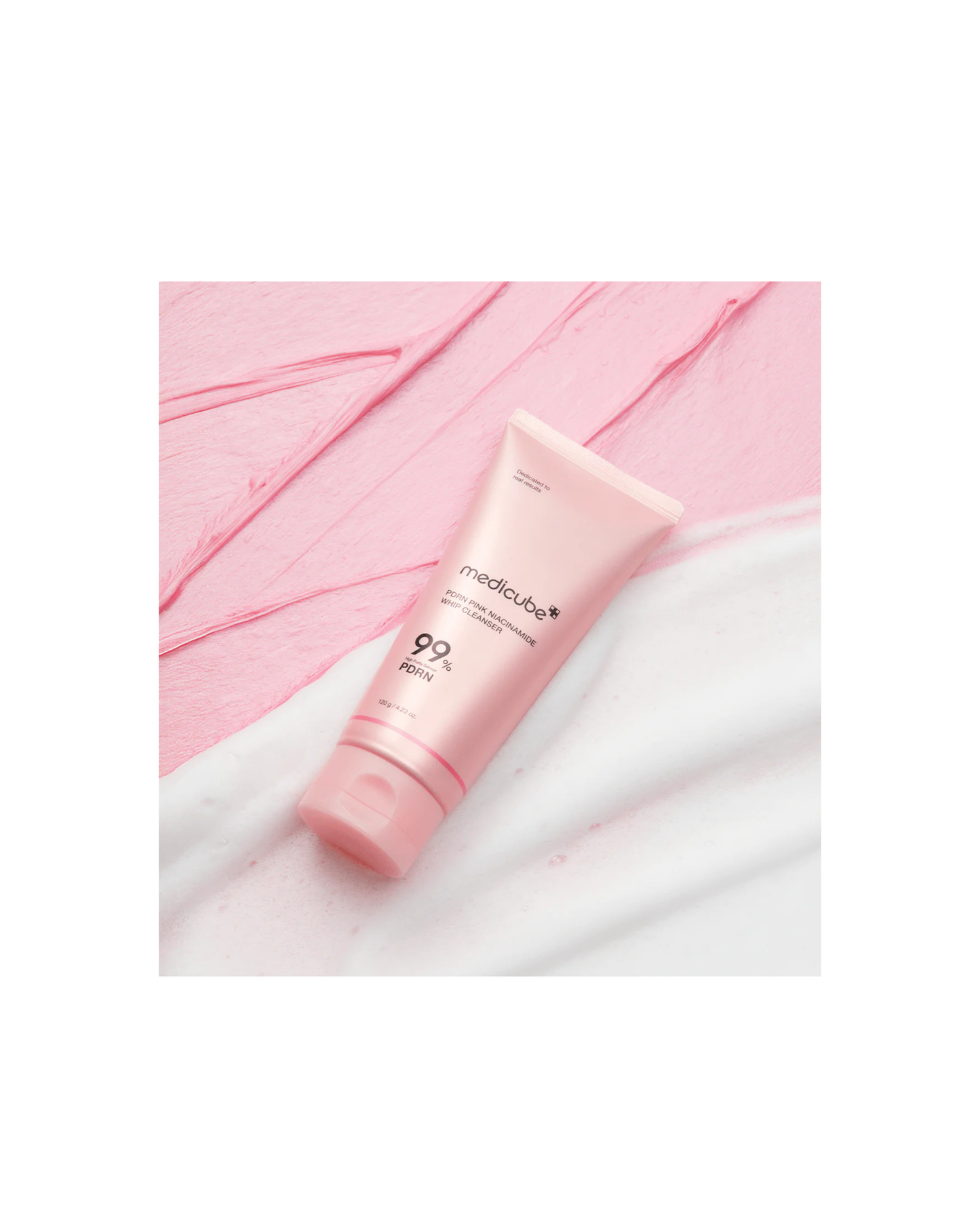 MEDICUBE PDRN Pink Niacinamide Whip Cleanser 120g