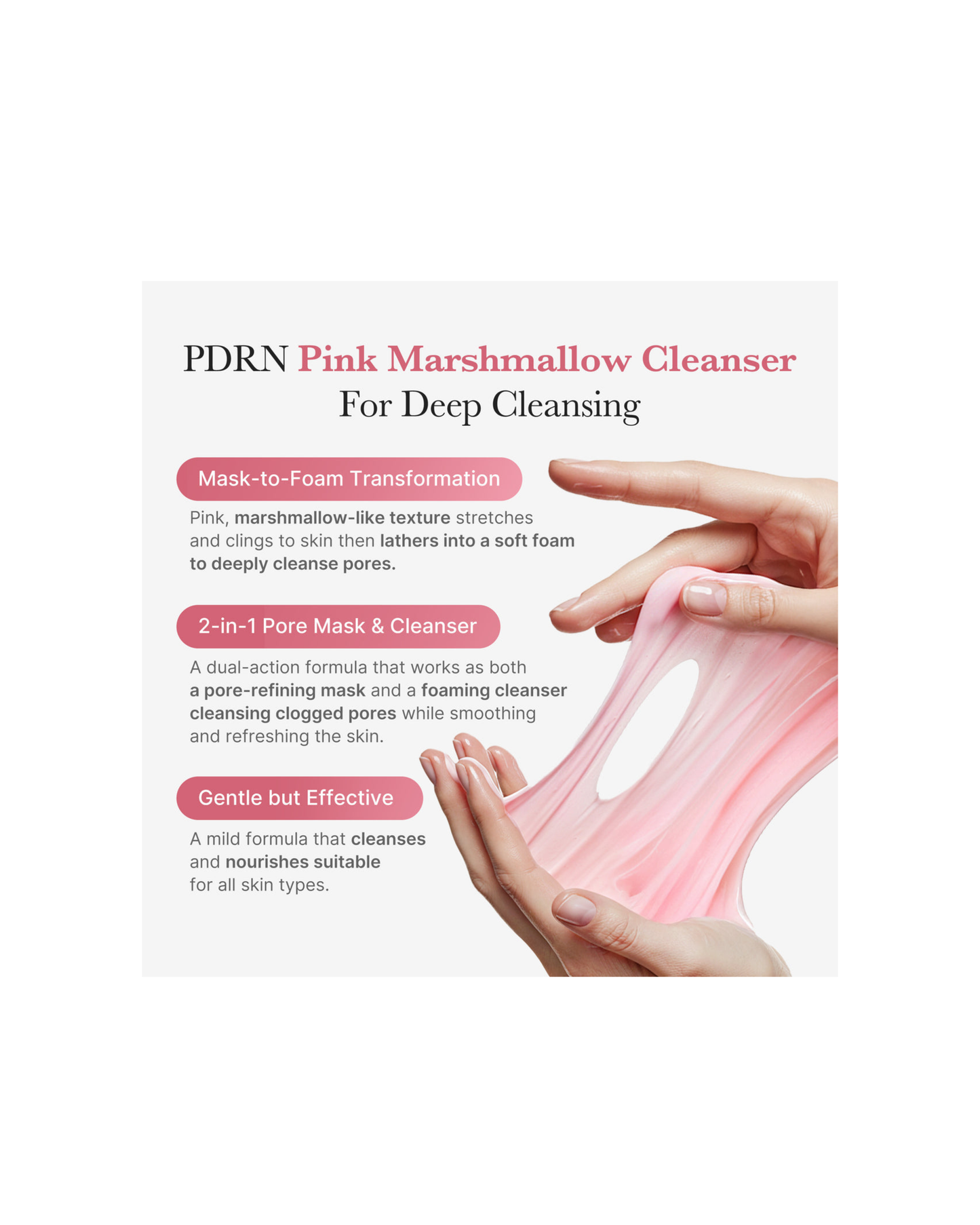 MEDICUBE PDRN Pink Niacinamide Whip Cleanser 120g