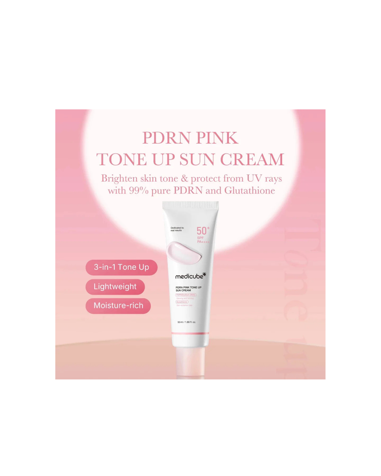 MEDICUBE PDRN Pink Tone Up Sun Cream 50ml