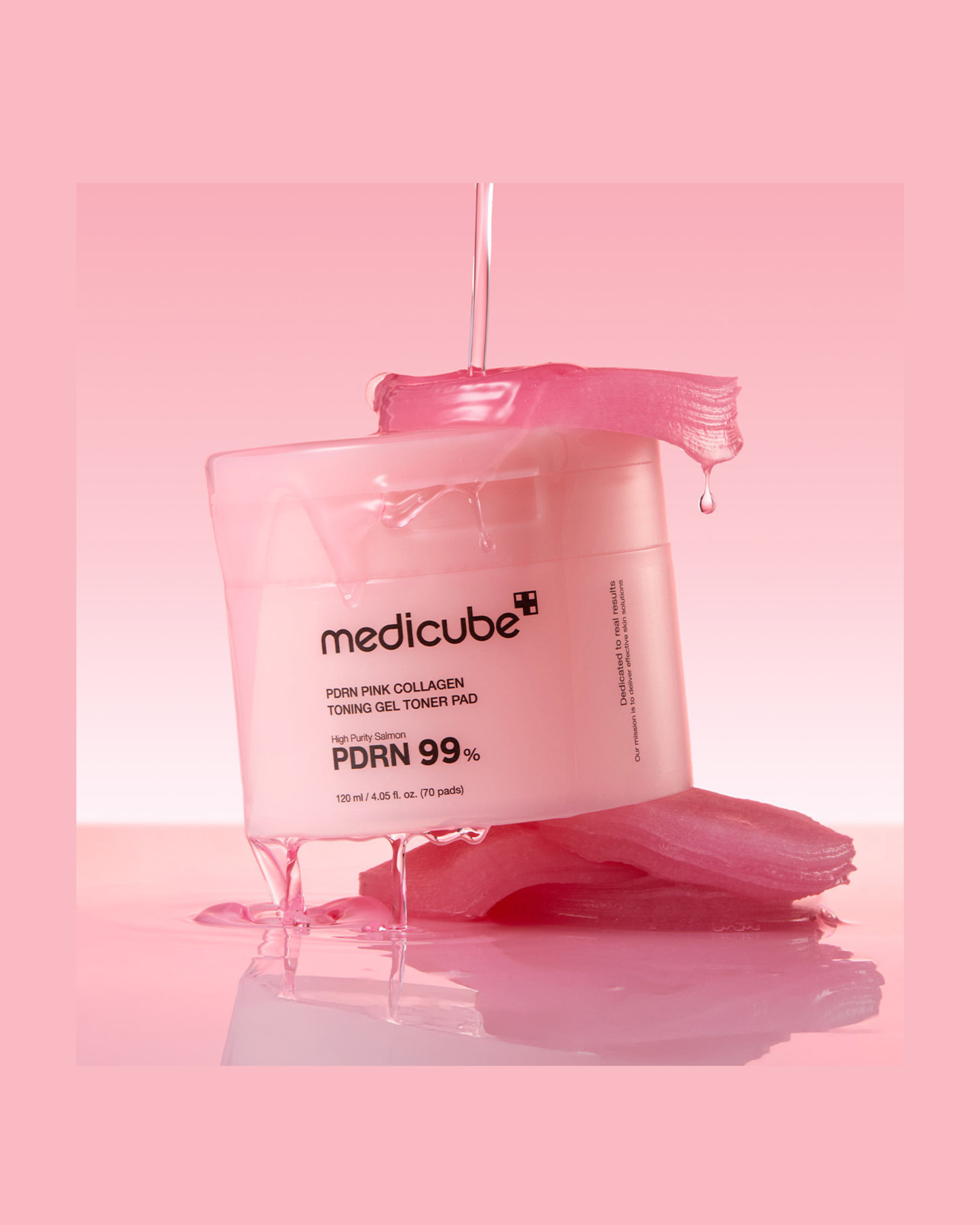 MEDICUBE PDRN Pink Collagen Toning Gel Toner Pad (70 Pads)
