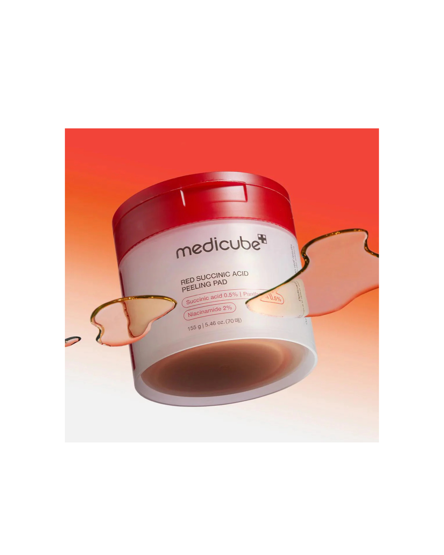MEDICUBE Red Succinic Acid Peeling Pad (70 Pads)
