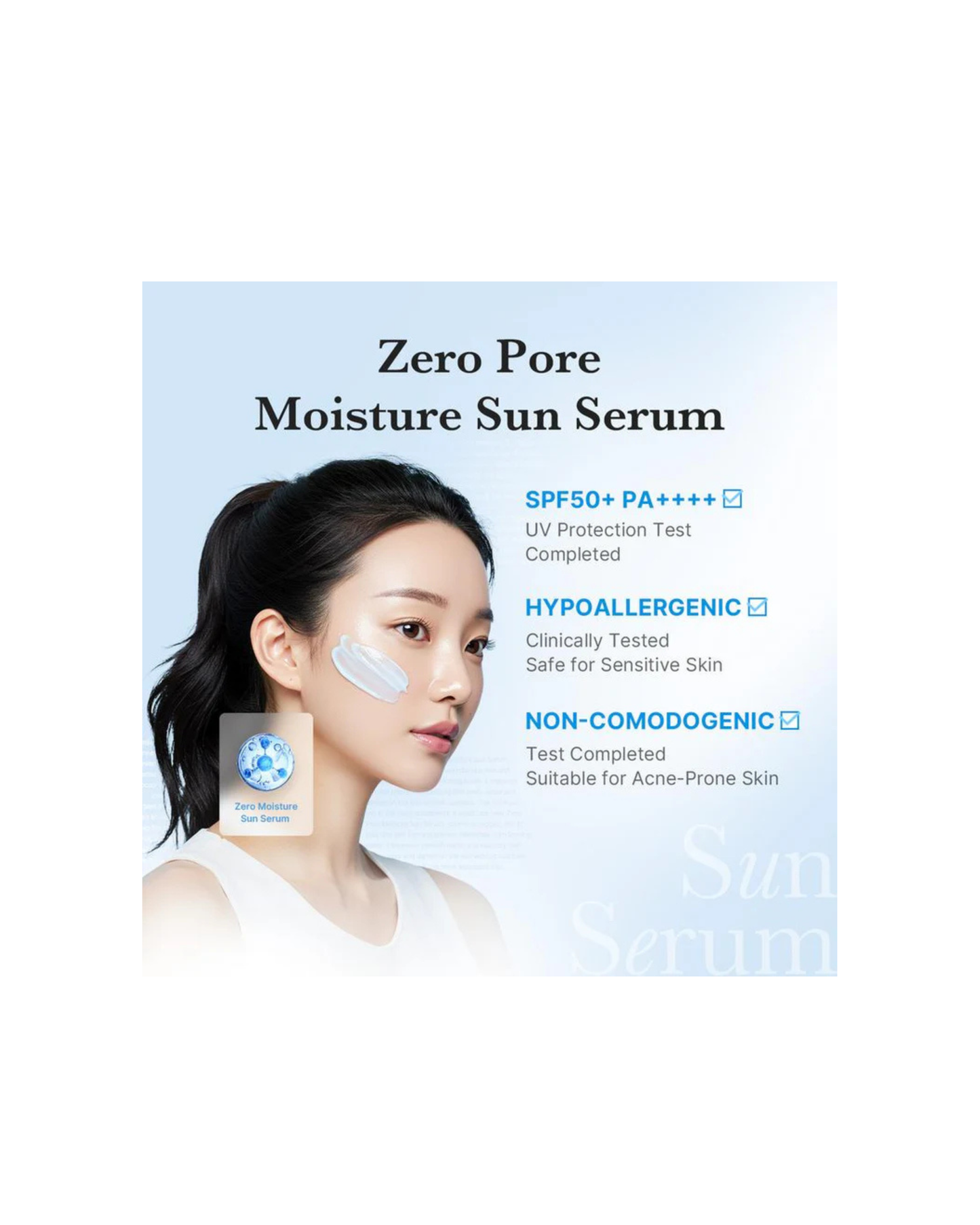 MEDICUBE Zero Pore Moisture Sun Serum 50ml