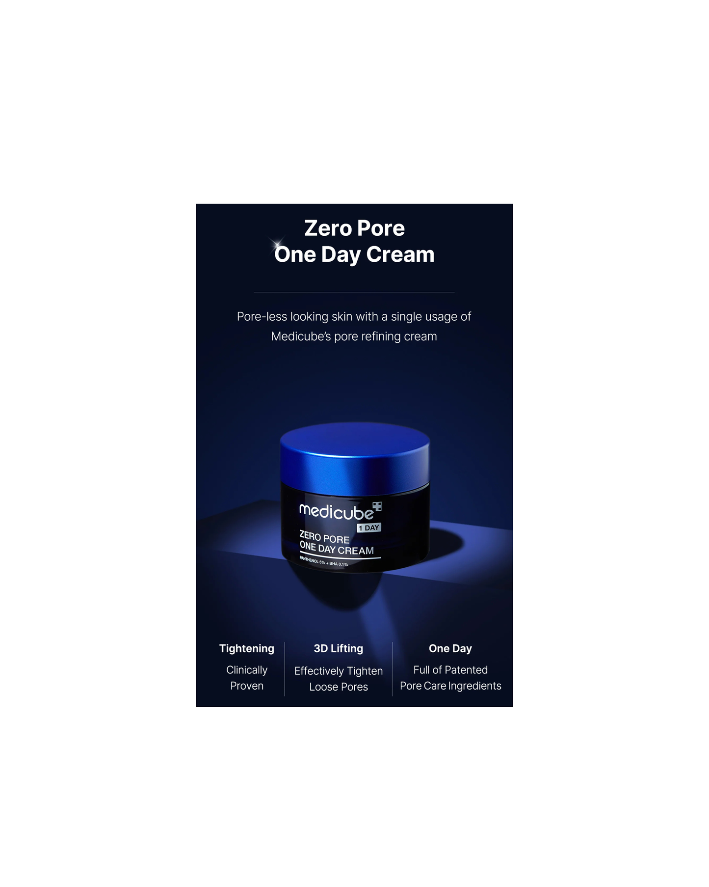 MEDICUBE Zero Pore One Day Cream 50ml