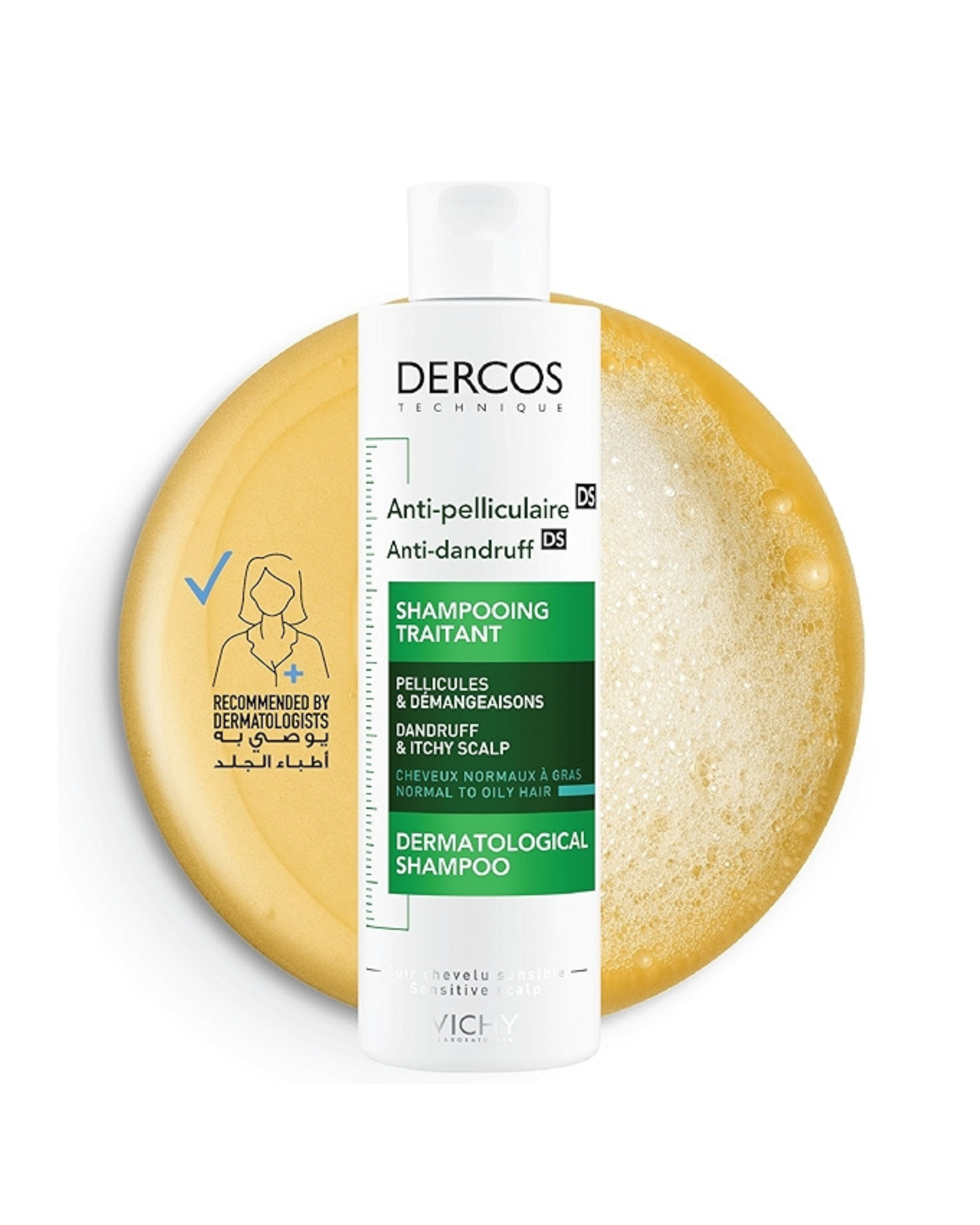 VICHY Dercos Anti Dandruff Shampoo for Normal to Oily Hair 200ml