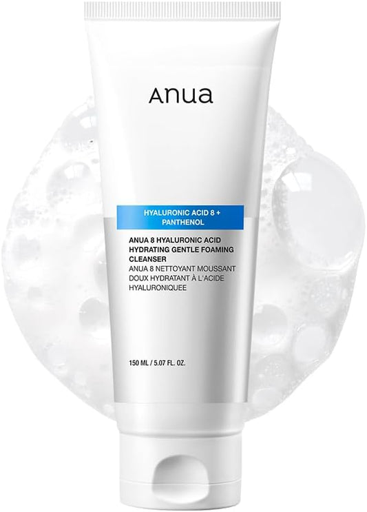 Anua Hydrating Gentle Foaming Cleanser Hyaluronic Acid 8 + Panthenol 150ml