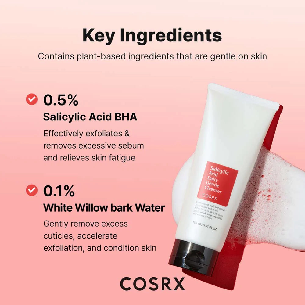 COSRX Salicylic Acid Daily Gentle Cleanser