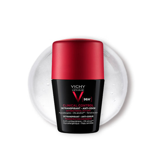 Vichy Clinical Control Red & Black 96H 50ml – Powerful 96-Hour Antiperspirant Protection