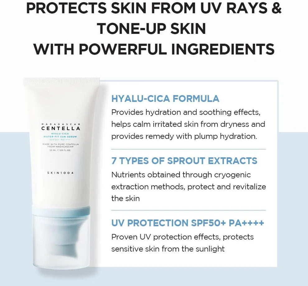 SKIN1004 Madagascar Centella Hyalu-Cica Water-Fit Sun Serum 15ml