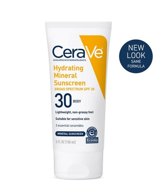 CeraVe Hydrating Mineral Sunscreen SPF 30 Body 150ml